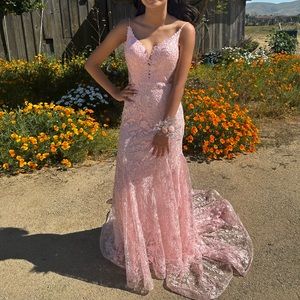 Blush Prom Dress Size 00 height 5’